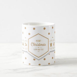 Elegant Golden Stippen Mok