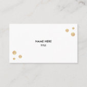 Elegant Golden Stippen Visitekaartje (Voorkant)
