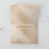 Elegant Golden Swans Formele Dank u kaart (Binnen)