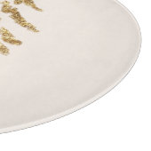 Elegant Golden Tree Merry kerst Snijplank (Hoek)