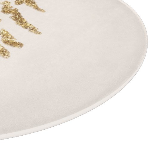 Elegant Golden Tree Merry kerst Snijplank (Hoek)