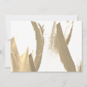 Elegant Golden Tulip Floral Weddenschap Hartelijk Bedankkaart (Achterkant)