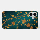 Elegant Golden Vines iPhone Case (Achterkant (horizontaal))