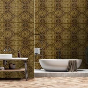 Elegant golden w/out uw Initiaal Behang
