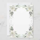 Elegant Golden Waterverf Greenery Bridal Brunch Kaart (Achterkant)