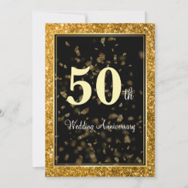 Elegant Golden Wedding 50e Jubileum Kaart