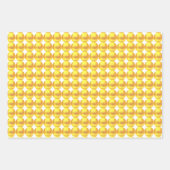 Elegant Golden Wrapping Paper Flat Sheet Set van 3 (Voorkant)