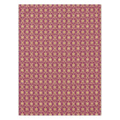Elegant Golden Yellow Damask  kleur Tafelkleed (Voorkant)