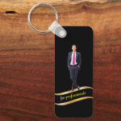 Elegant GoldSpeciaal ontwikkeld zakelijk Man Sleutelhanger (Voorkant)