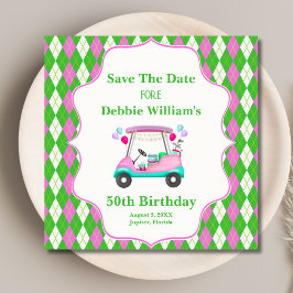 Elegant Golf Cart klaar voor de bevalling voor vro Save The Date