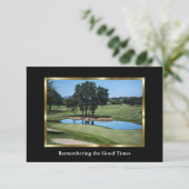 Elegant Golf Course Sympathikaart voor Golfer Kaart (Staand voorkant)