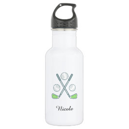Elegant Golf Design Girls Name Golfer Sport Theme Waterfles