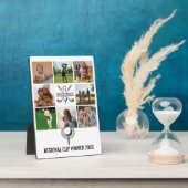 Elegant Golf Monogram Collage Design Fotoplaat (Zijkant)