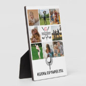 Elegant Golf Monogram Collage Design Fotoplaat (Zijkant)