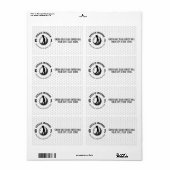 Elegant Golf Monogram Design Etiket (Full Sheet)
