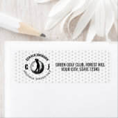 Elegant Golf Monogram Design Etiket (Insitu)