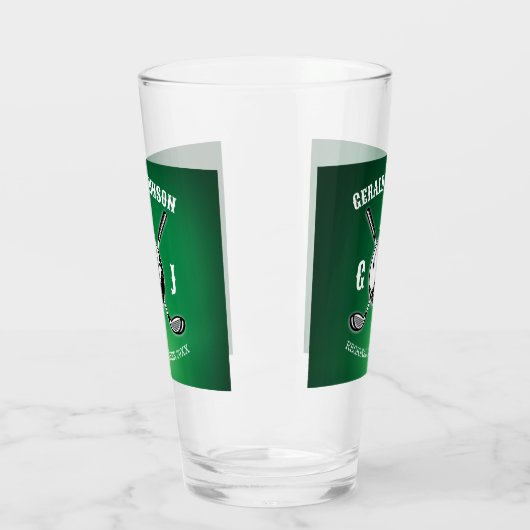 Elegant Golf Monogram Design Glas (Links)