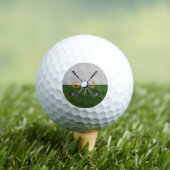 Elegant Golf Monogram Design Golfballen (Insitu Shirt)