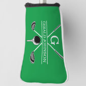 Elegant Golf Monogram Design Golfheadcover (Draai 90)