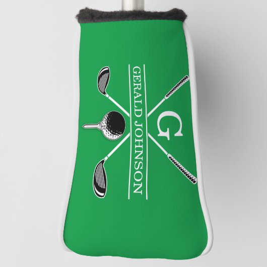 Elegant Golf Monogram Design Golfheadcover (Draai 90)