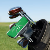 Elegant Golf Monogram Design Golfheadcover (Insitu)