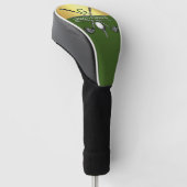 Elegant Golf Monogram Design Golfheadcover (Schuin)