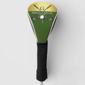 Elegant Golf Monogram Design Golfheadcover (Voorkant)