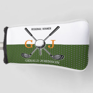 Elegant Golf Monogram Design Golfheadcover