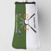 Elegant Golf Monogram Design Golfheadcover (Draai 90)