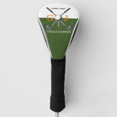 Elegant Golf Monogram Design Golfheadcover (Voorkant)