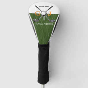 Elegant Golf Monogram Design Golfheadcover