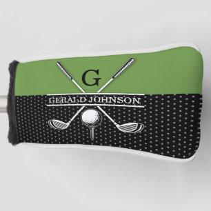 Elegant Golf Monogram Design Golfheadcover