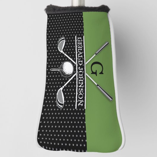 Elegant Golf Monogram Design Golfheadcover (Draai 90)