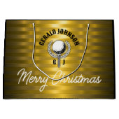 Elegant Golf Monogram Design Groot Cadeauzakje (Voorkant)