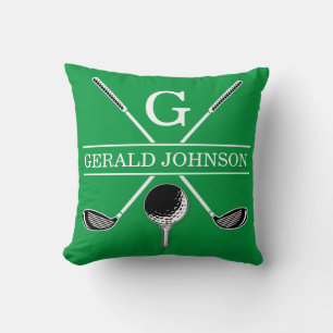 Elegant Golf Monogram Design Kussen