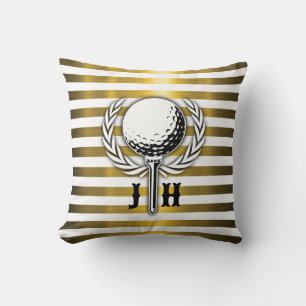 Elegant Golf Monogram Design Kussen