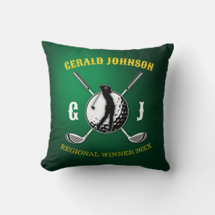 Elegant Golf Monogram Design Kussen