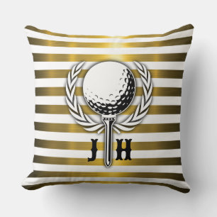 Elegant Golf Monogram Design Kussen