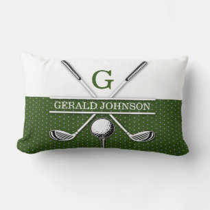 Elegant Golf Monogram Design Kussen