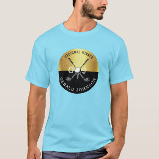 Elegant Golf Monogram Design T-shirt
