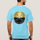 Elegant Golf Monogram Design T-shirt (Achterkant)