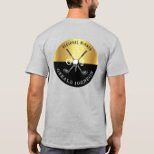 Elegant Golf Monogram Design T-shirt (Achterkant)