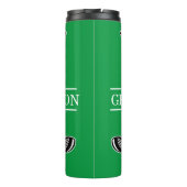 Elegant Golf Monogram Design Thermosbeker (Achterkant)