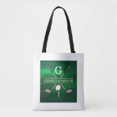 Elegant Golf Monogram Design Tote Bag (Voorkant)