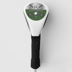 Elegant Golf Monogram Gepersonaliseerd Ontwerp Golfheadcover