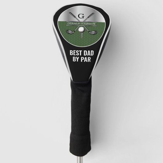 Elegant Golf Monogram Gepersonaliseerd Ontwerp Golfheadcover (Voorkant)