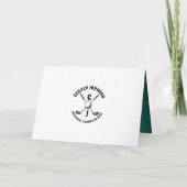 Elegant golf monogram met metaaldesign (Achterkant)