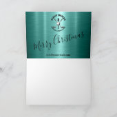 Elegant golf monogram met metaalglans ontwerp (Binnen)