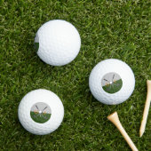 Elegant Golf Monogram-ontwerp Golfballen (Insitu Gras)