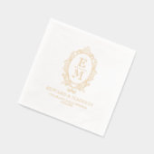 Elegant Golf Victoriaans Floral Lijst Folie Servetten (Links)